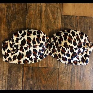 Cheetah print Victoria’s Secret bathing suit top